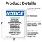 Signmission Please Do Not Flush The Following, 3.5 in W x Rectangle, Vinyl Decal OS-2PACK-NS-D-35-V-17386 - alternate 3